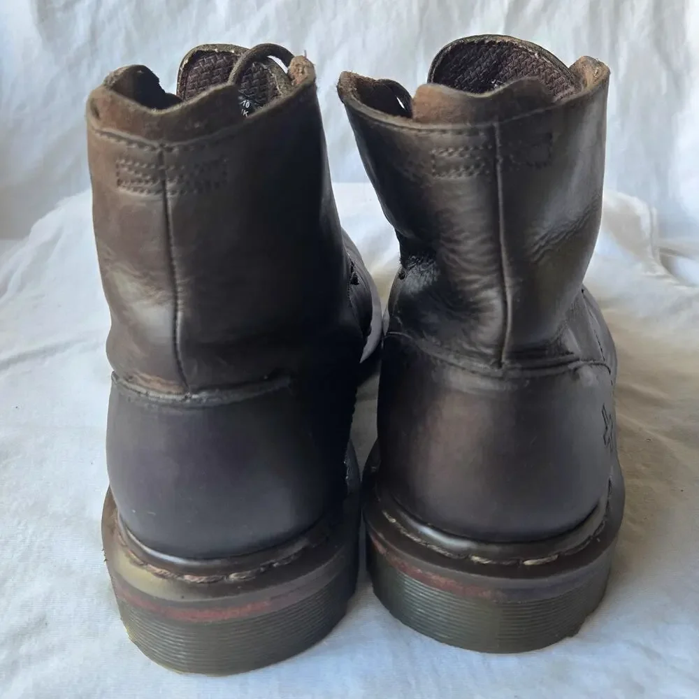 Vintage Dr Martens 11539 Men's Lace Up Ankle Boots Brown Size 11